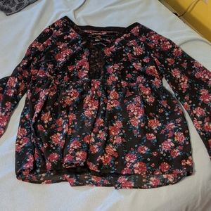 Floral dress blouse